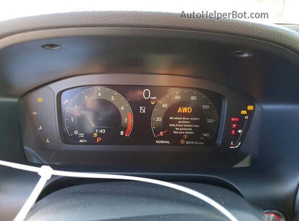 3HDSA2H56SM707362 2025 ACURA ADX Черный Вид щитка приборов