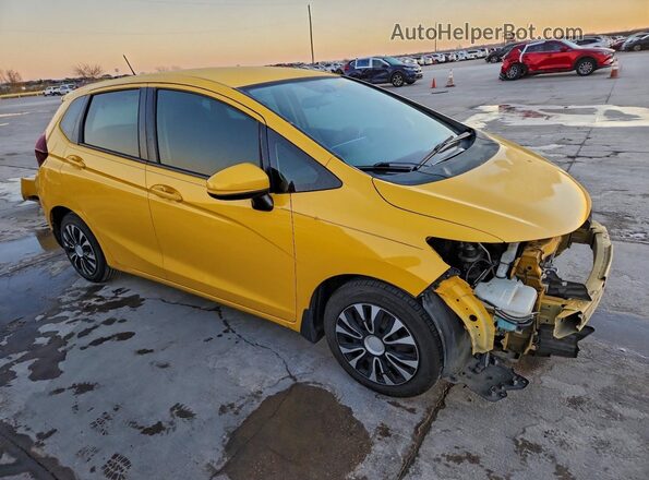 3HGGK5H43KM714252 2019 HONDA FIT Желтый Передняя правая четверть