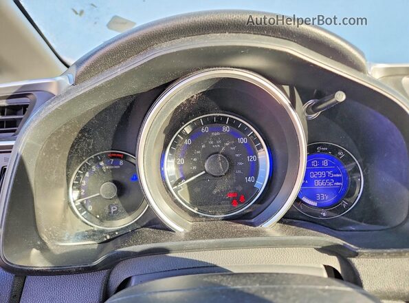 3HGGK5H4XKM746275 2019 HONDA FIT Черный Вид щитка приборов
