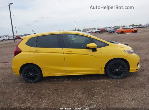 3HGGK5H64JM732940 2018 HONDA FIT Yellow Widok zestawu wskaźników