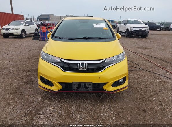3HGGK5H64JM732940 2018 HONDA FIT Yellow Widok deski rozdzielczej