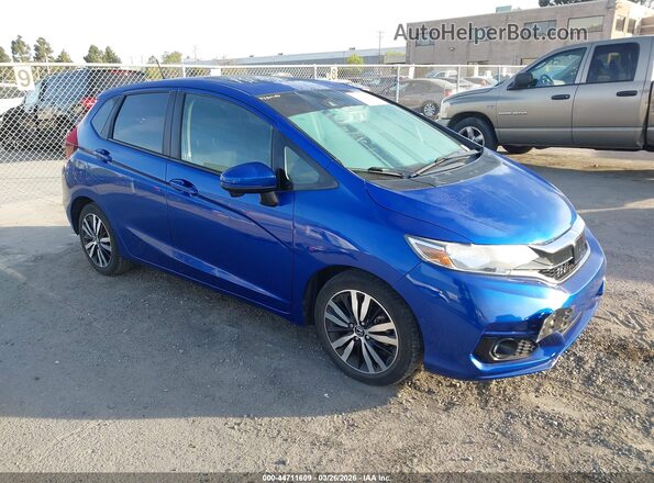 3HGGK5H81KM753313 2019 HONDA FIT Синий Передняя правая четверть