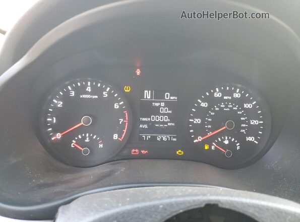3KPA24AB2JE046641 2018 KIA RIO Black Widok zestawu wskaźników