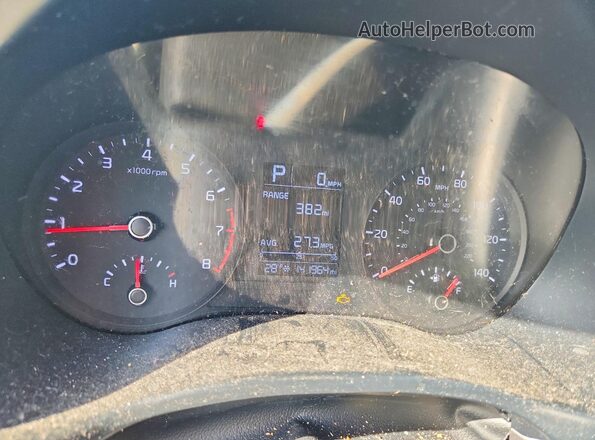 3KPA24AB2KE198550 2019 KIA RIO White Instrument cluster view