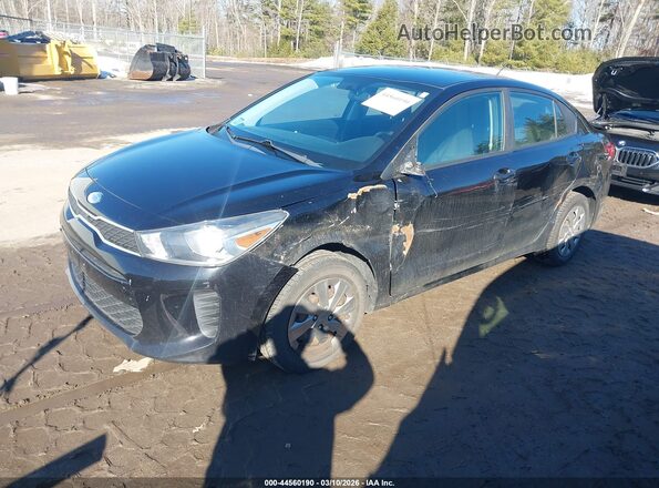 3KPA24AB6JE145705 2018 KIA RIO Черный Передняя левая четверть