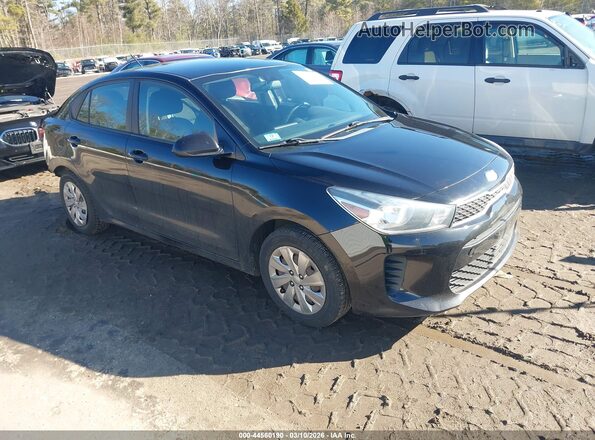 3KPA24AB6JE145705 2018 KIA RIO Черный Передняя правая четверть