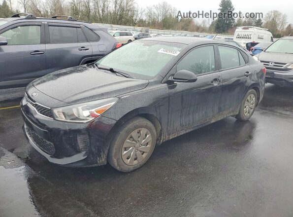 3KPA24AD0LE335567 2020 KIA RIO Черный Передняя левая четверть