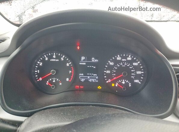 3KPA24AD0LE335567 2020 KIA RIO Черный Вид щитка приборов