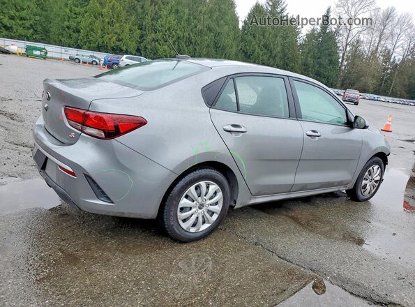 3KPA24AD0ME367341 2021 KIA RIO Silver Задня права чверть