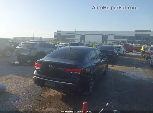 3KPA24AD1NE481494 2022 KIA RIO Черный Задняя правая четверть