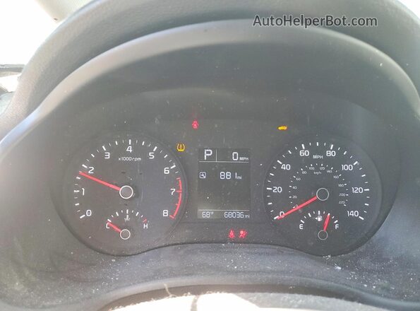 3KPA24AD2LE343833 2020 KIA RIO Black Vista del cuadro de instrumentos