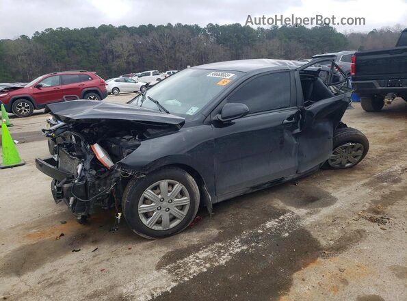 3KPA24AD2ME400596 2021 KIA RIO Black Передня ліва чверть