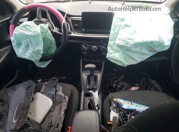 3KPA24AD2ME400596 2021 KIA RIO Black Вид панелі приладів
