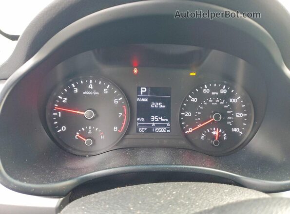 3KPA24AD6ME382832 2021 KIA RIO Черный Вид щитка приборов