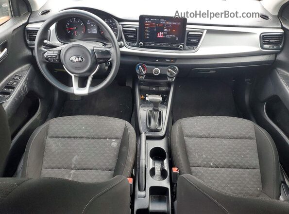 3KPA24AD6ME382832 2021 KIA RIO Черный Вид панели приборов