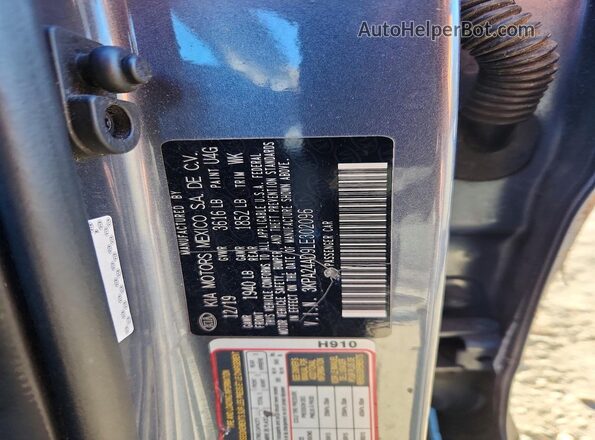 3KPA24AD9LE302096 2020 KIA RIO Серый Вид подкапотного пространства