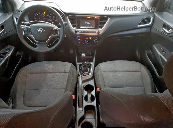 3KPC24A30KE042847 2019 HYUNDAI ACCENT Black წინა პანელის ხედი