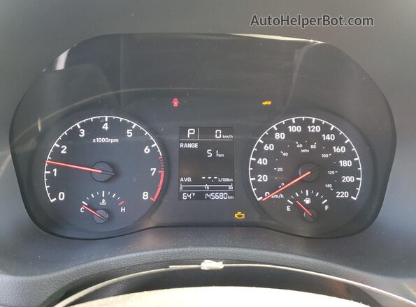 3KPC24A30KE063326 2019 HYUNDAI ACCENT Серебряный Вид щитка приборов
