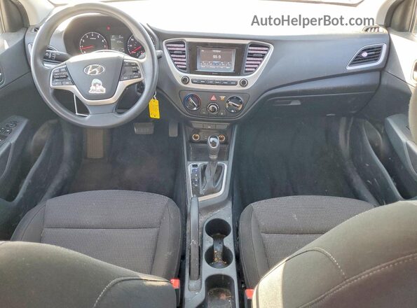 3KPC24A30KE071684 2019 HYUNDAI ACCENT Белый Вид панели приборов