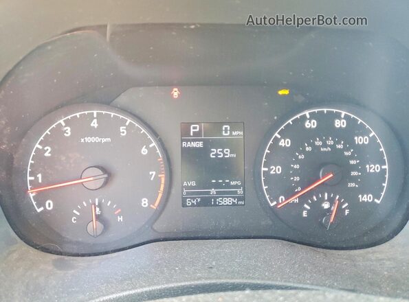 3KPC24A30KE071684 2019 HYUNDAI ACCENT Белый Вид щитка приборов