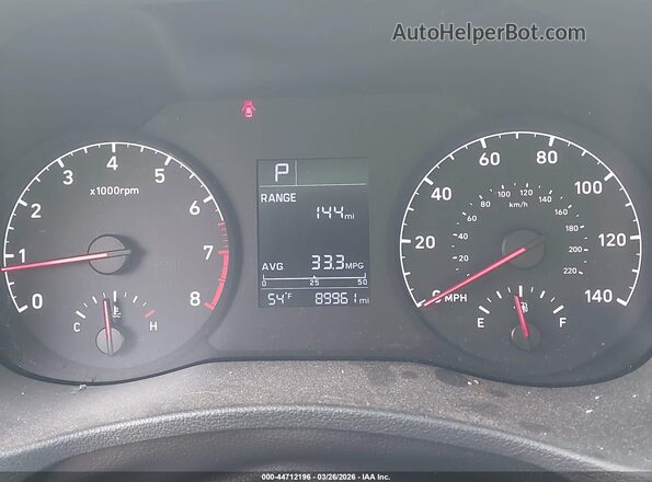 3KPC24A31KE050892 2019 HYUNDAI ACCENT Бежевый Вид задних сидений