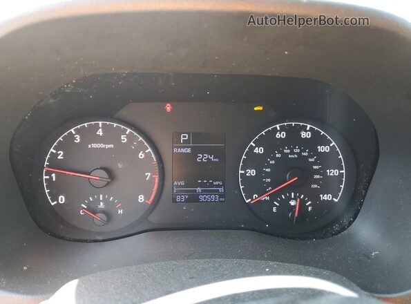 3KPC24A33KE040980 2019 HYUNDAI ACCENT Серый Вид щитка приборов