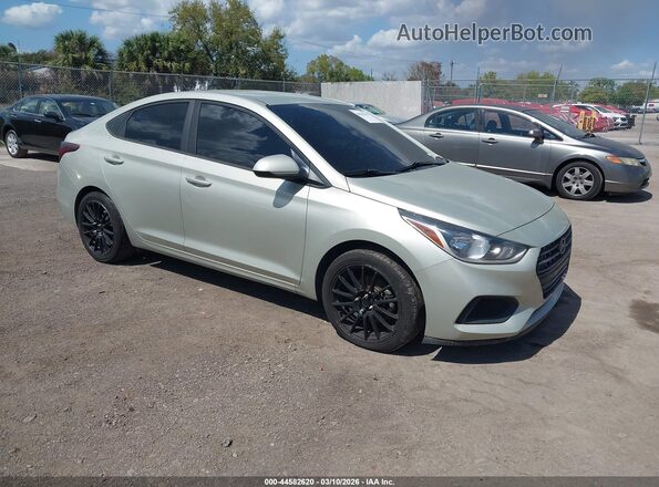 3KPC24A33KE048464 2019 HYUNDAI ACCENT Зеленый Передняя правая четверть