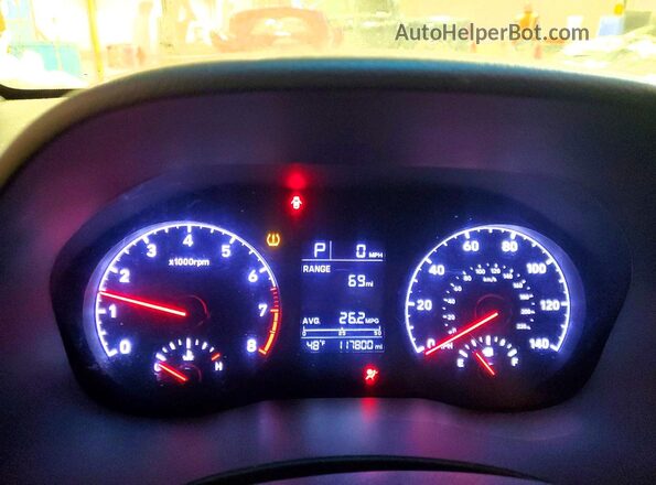 3KPC24A37JE012534 2018 HYUNDAI ACCENT Серебряный Вид щитка приборов