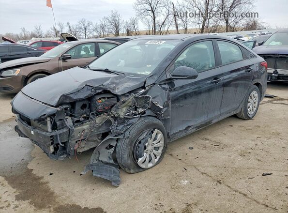 3KPC24A60ME148731 2021 HYUNDAI ACCENT Black Vista tres cuartos delantera izquierda
