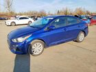 2021 Hyundai Accent Se Синий vin: 3KPC24A61ME151931