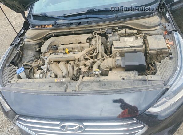 3KPC24A66LE109673 2020 HYUNDAI ACCENT Черный Вид задней части салона