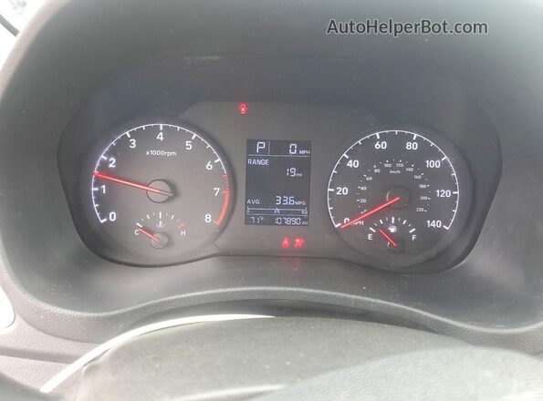 3KPC24A66LE109673 2020 HYUNDAI ACCENT Черный Вид щитка приборов