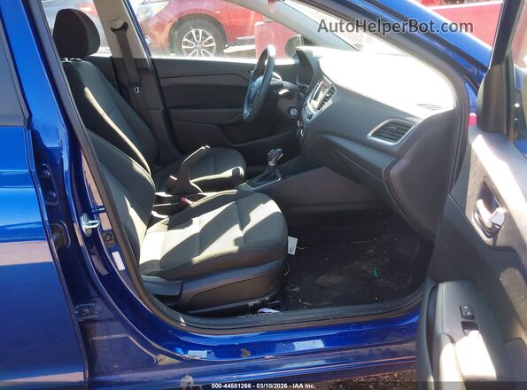 3KPC24A67ME137273 2021 HYUNDAI ACCENT Синий Вид салона спереди