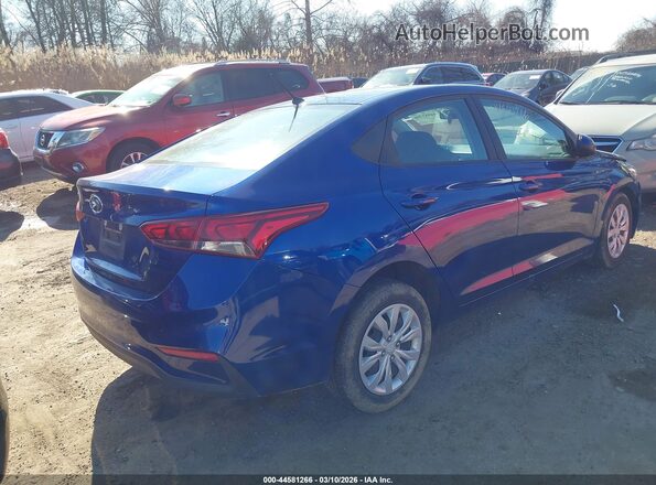 3KPC24A67ME137273 2021 HYUNDAI ACCENT Синий Задняя правая четверть