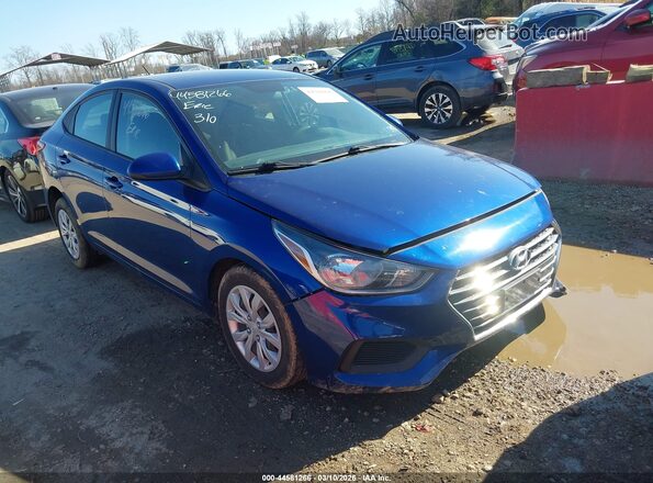 3KPC24A67ME137273 2021 HYUNDAI ACCENT Синий Передняя правая четверть