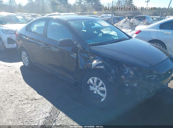 3KPC24A68ME135497 2021 HYUNDAI ACCENT Черный Передняя правая четверть