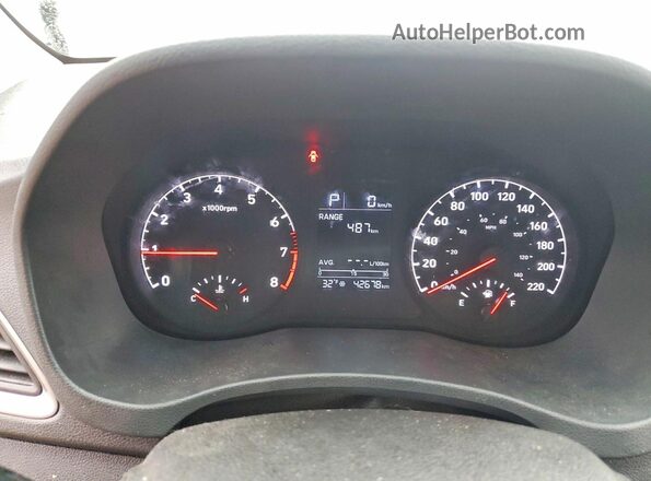3KPC25A61LE107366 2020 HYUNDAI ACCENT Black Vista del cuadro de instrumentos