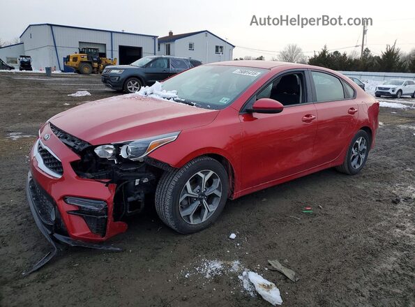 3KPF24AD2ME336307 2021 KIA FORTE Бордовый Передняя левая четверть