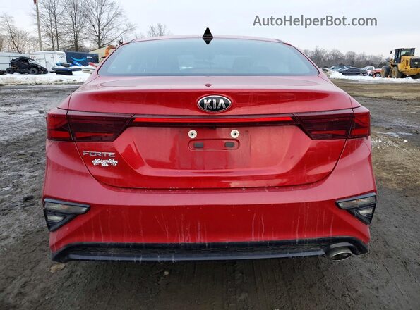 3KPF24AD2ME336307 2021 KIA FORTE Бордовый Вид сзади