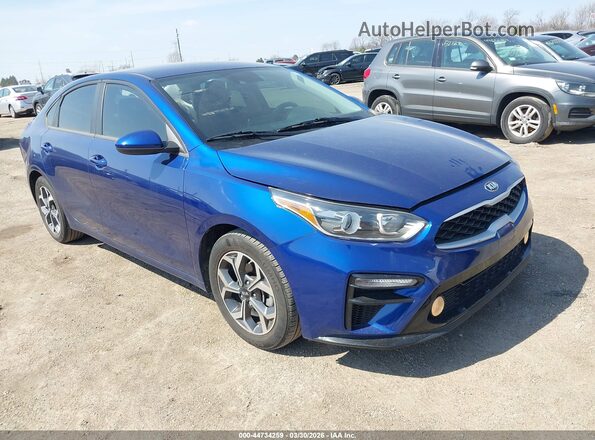 3KPF24AD3ME305499 2021 KIA FORTE Синий Передняя правая четверть
