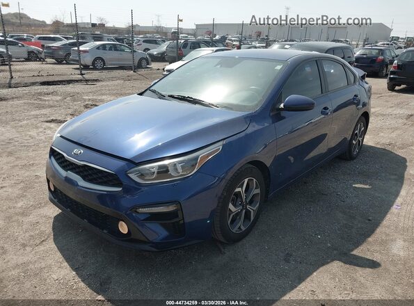 3KPF24AD3ME305499 2021 KIA FORTE Синий Передняя левая четверть