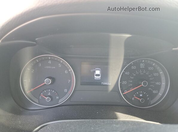 3KPF24AD4KE075730 2019 KIA FORTE Silver Widok zestawu wskaźników