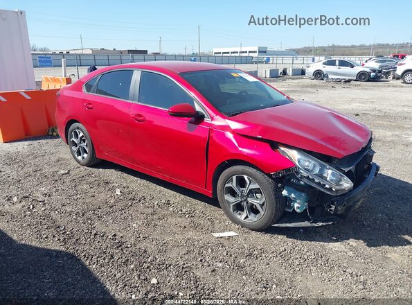 3KPF24AD7KE034282 2019 KIA FORTE Red Przód prawy