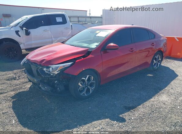3KPF24AD7KE034282 2019 KIA FORTE Red Przód lewy