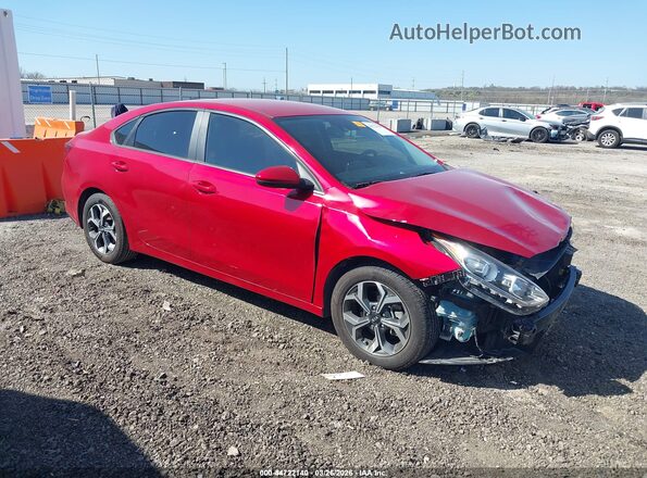 3KPF24AD7KE034282 2019 KIA FORTE Red Widok wnętrza 360 stopni