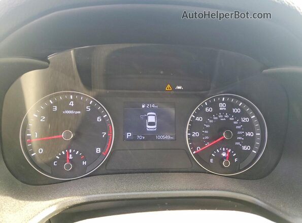 3KPF24AD7LE209177 2020 KIA FORTE Красный Вид щитка приборов