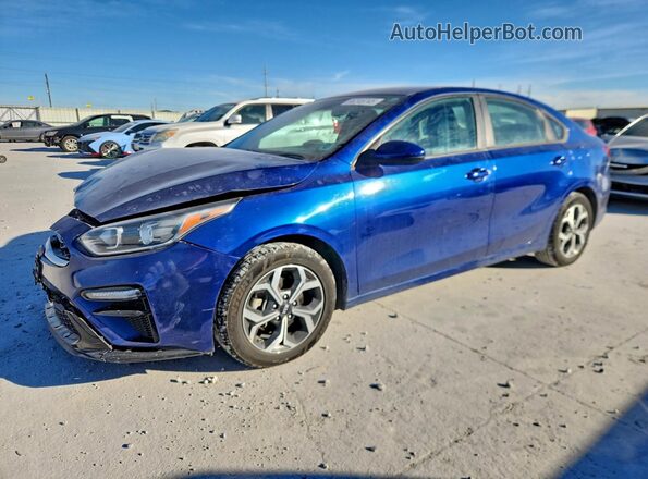 3KPF24AD7ME309538 2021 KIA FORTE Синий Передняя левая четверть