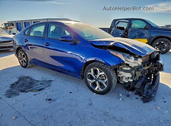 3KPF24AD7ME309538 2021 KIA FORTE Синий Передняя правая четверть