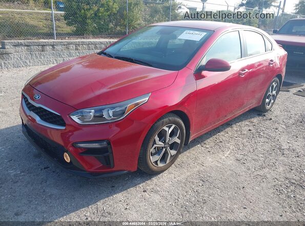 3KPF24AD9ME359003 2021 KIA FORTE Бордовый Передняя левая четверть