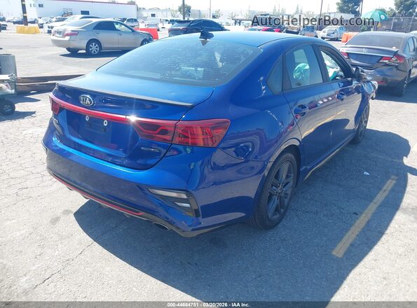 3KPF34AD0LE170879 2020 KIA FORTE Синий Задняя правая четверть